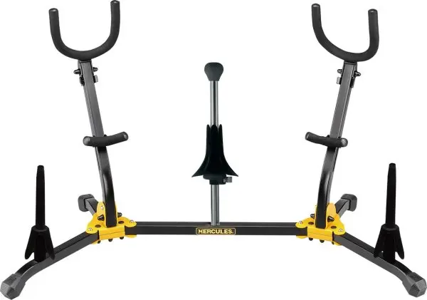 Hercules DS538B AltoTenor, Soprano saxophone And Flute Clarinet Stand.webp