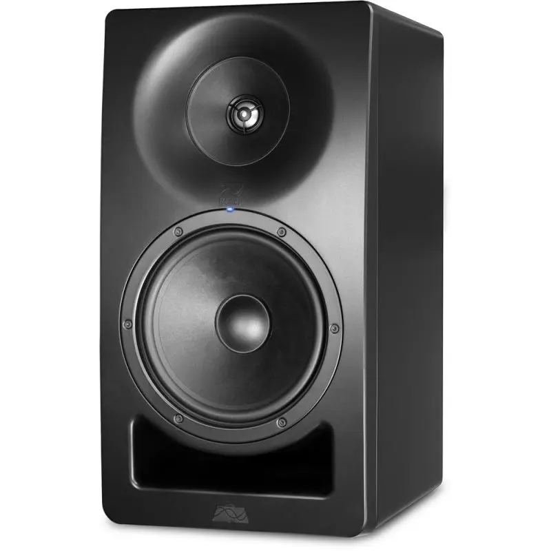 Kali SM8 3-Way 8" 300W Studio Monitor with Network Control Black Angle 2.webp