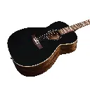 Godin 054077 Fairmount Studio Jumbo Mahogany EQ Black Acoustic Guitar Angle.webp