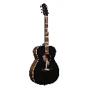 Godin 054077 Fairmount Studio Jumbo Mahogany EQ Black Acoustic Guitar Front.webp