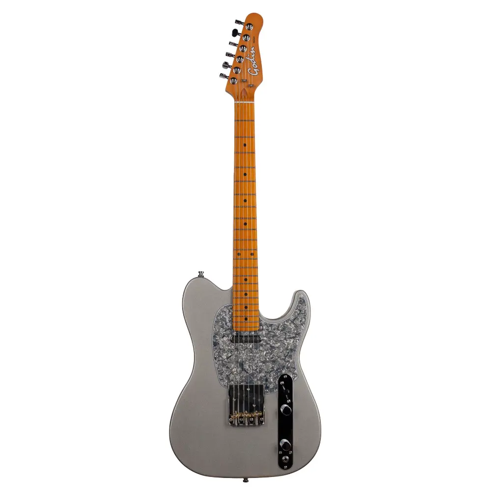 Godin 054053 Stadium Pro Gris Satiné MN Front View.webp