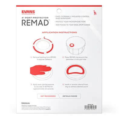Evans REMAD Port Hole Protector 4" Rear Packaging.webp