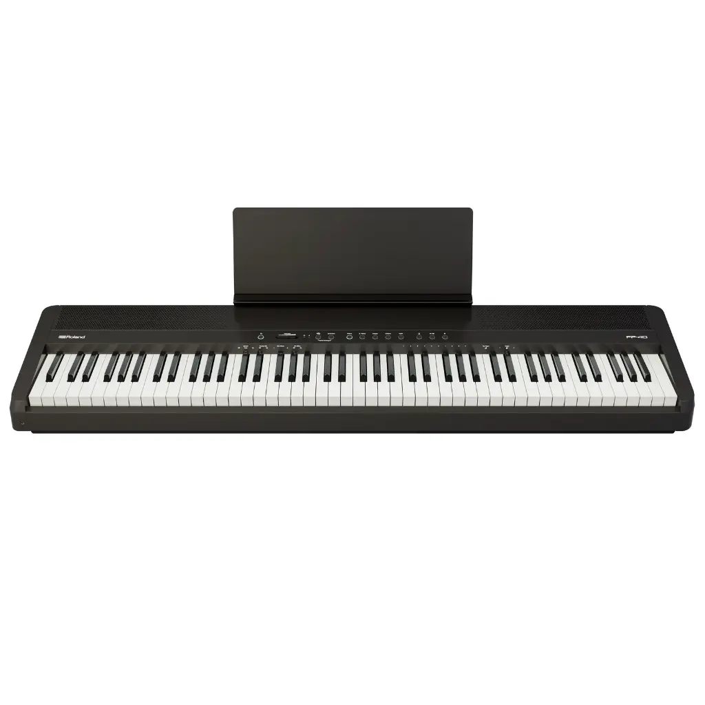 Roland FP-40-BK Black Digital Piano Front.webp