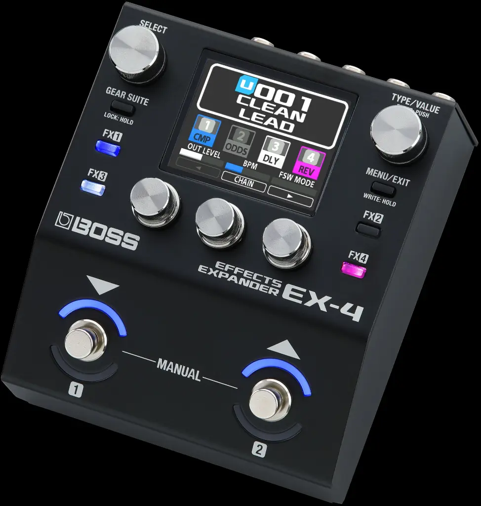 BOSS EX-4 Effects Expander Pedal Angle 1.webp