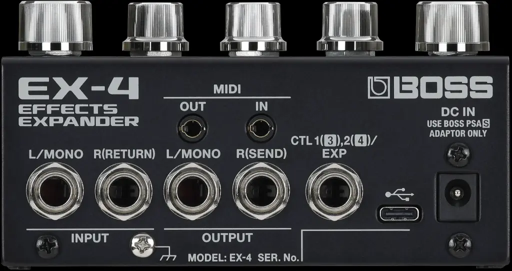 BOSS EX-4 Effects Expander Pedal Rear.webp