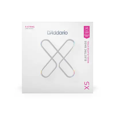 D'Addario XSB45130 XS 5 Strings 45-130 Electric Bass Strings Top.webp