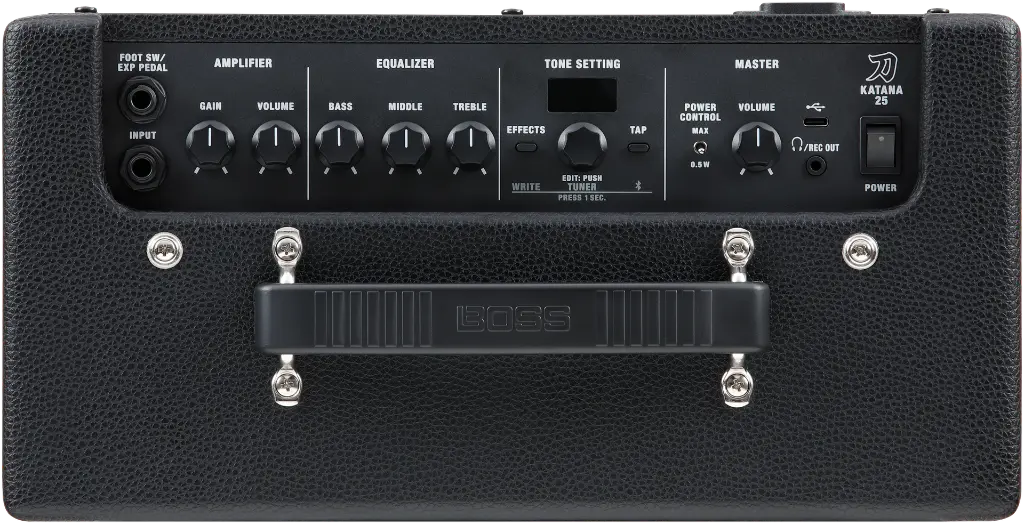 Boss KTN-25 Katana 25 Guitar Amplifier Top View.webp