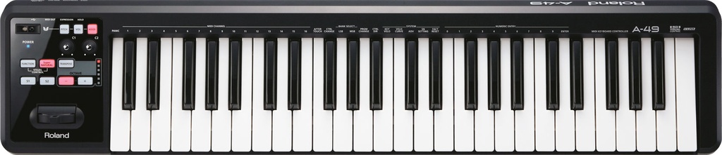 Contrôleur Midi Roland A-49 Noir