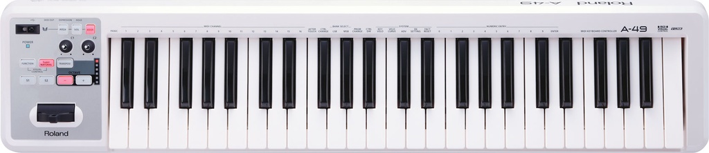 Contrôleur Midi Roland A-49 Blanc