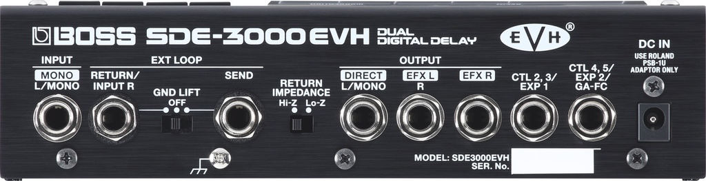 Pédale Boss Dual Digital Delay SDE-3000EVH