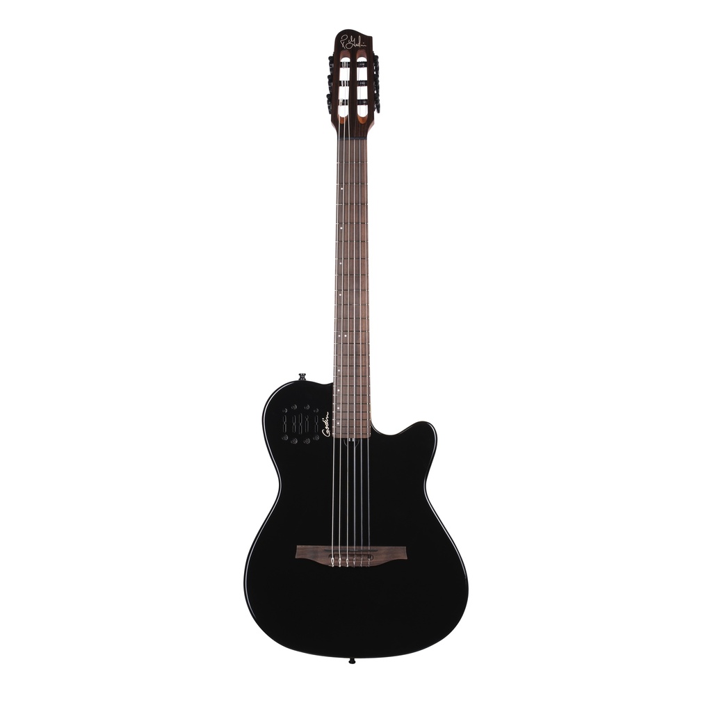 Godin Multiac Mundial Noir Onyx 052820 Guitare Électro-Classique Avant