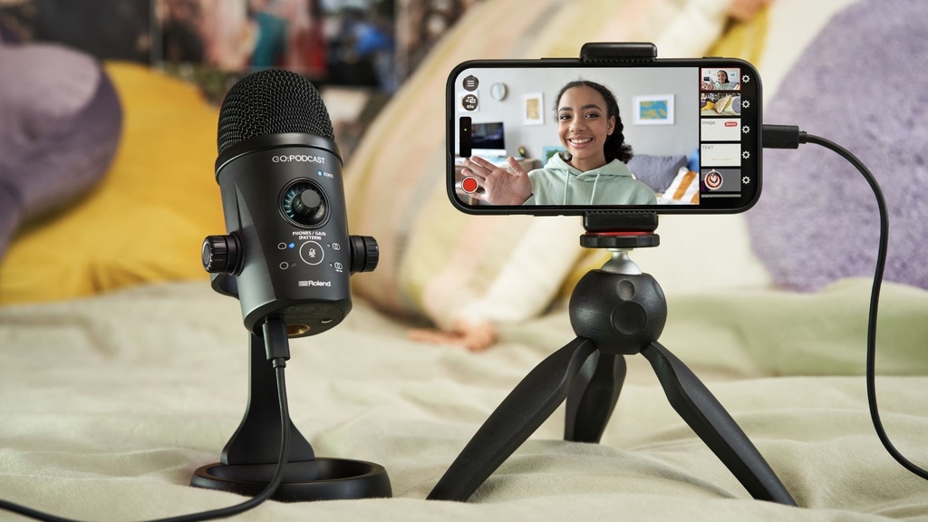 Microphone Podcast Roland GO:PODCAST
