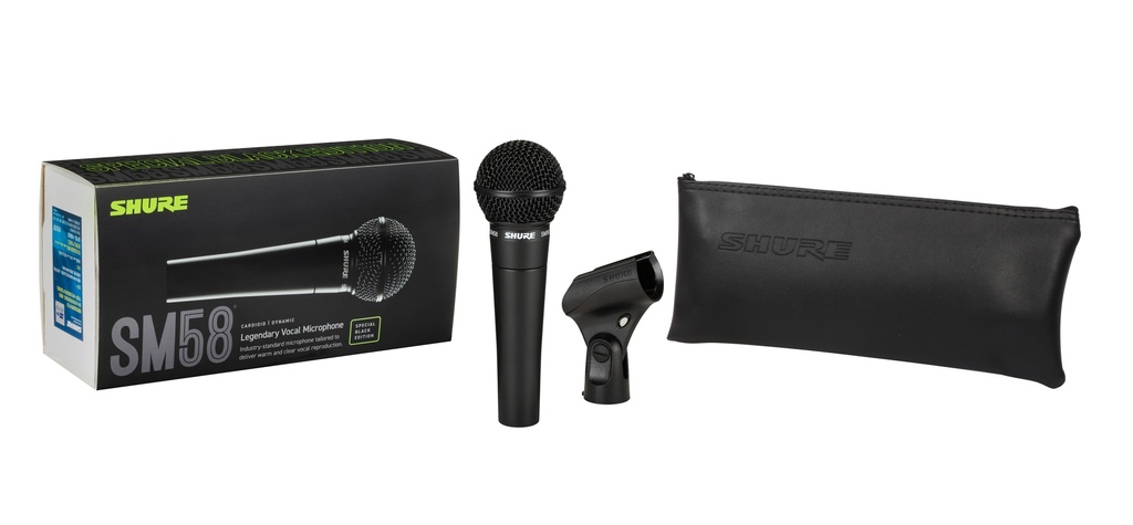 Microphone Voix Shure SM58 Noir Édition Spéciale