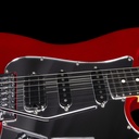 Godin Alex Lifeson Limited Edition Signature Lerxst Grace Red Floyd Rose Guitare Électrique