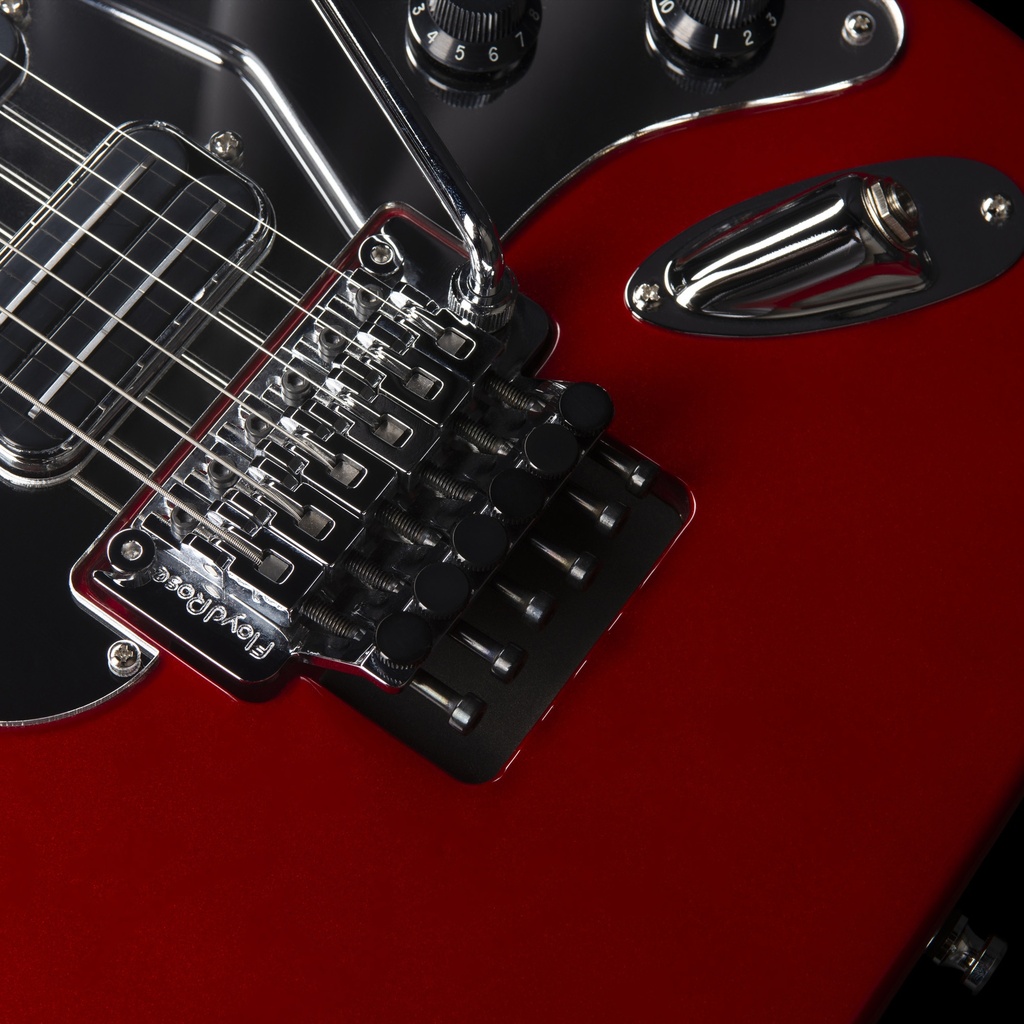 Godin Alex Lifeson Limited Edition Signature Lerxst Grace Red Floyd Rose Guitare Électrique