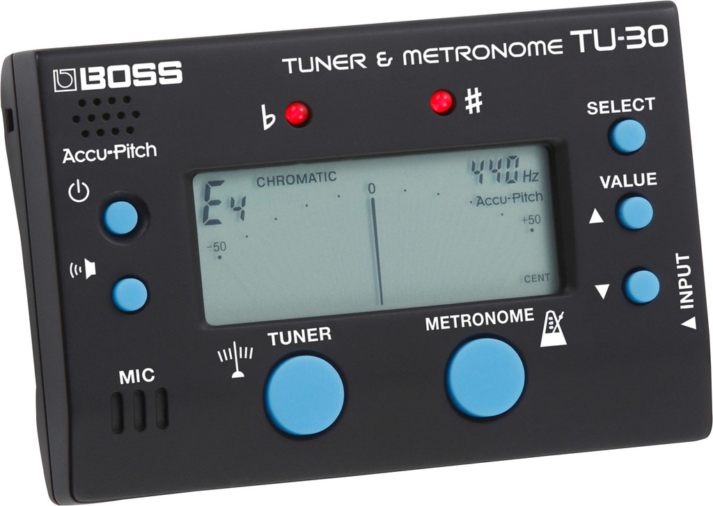 Accordeur & Métronome Boss TU-30 Noir