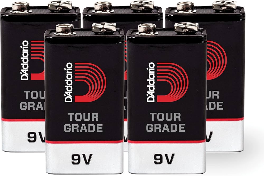 Batteries 9V paquet 5 Planet Waves PW-9V-05