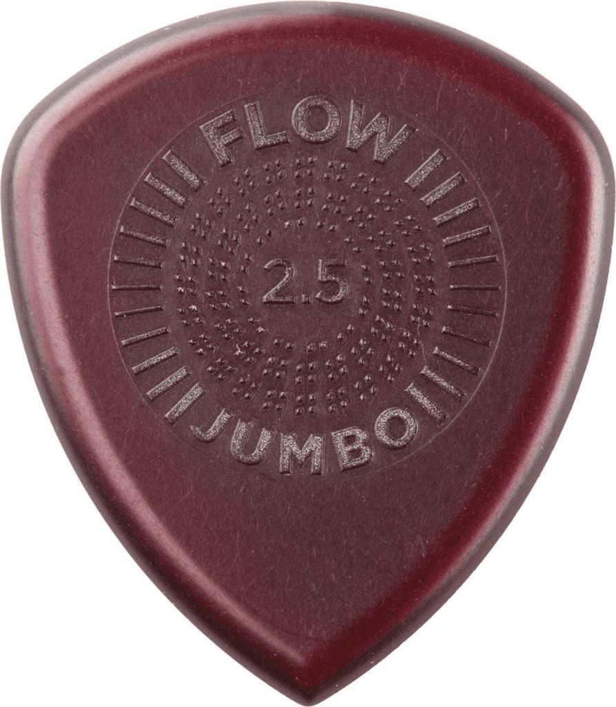 Plectres Dunlop Paquet de 3 FLOW Jumbo Grip 2.5mm