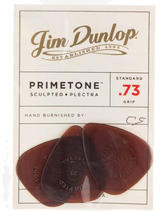Plectres Dunlop Paquet de 3 Primetone 0.73mm