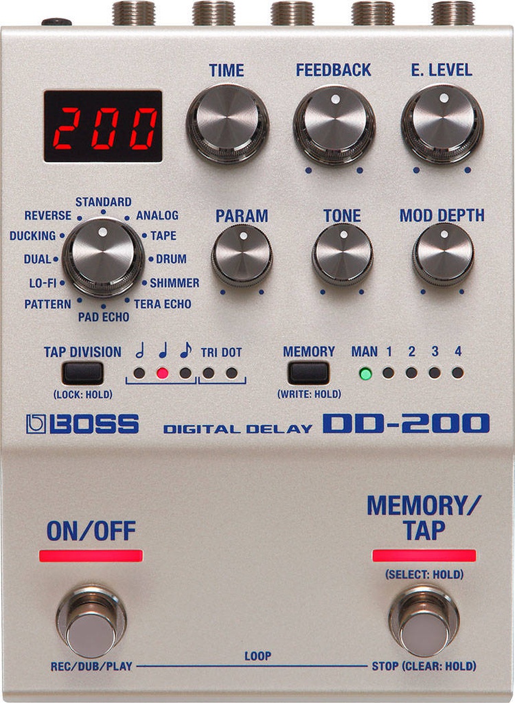 Pédale Boss Digital Delay DD-200
