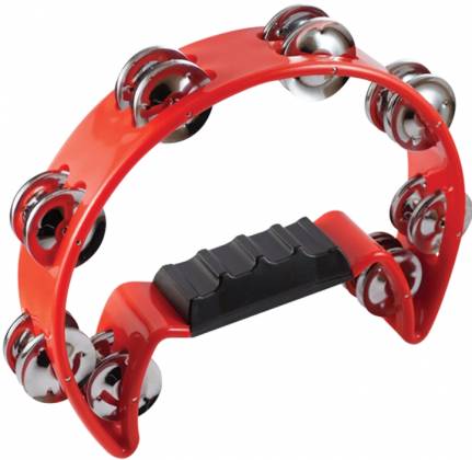 Tambourine Mano Percussion Simple Rouge