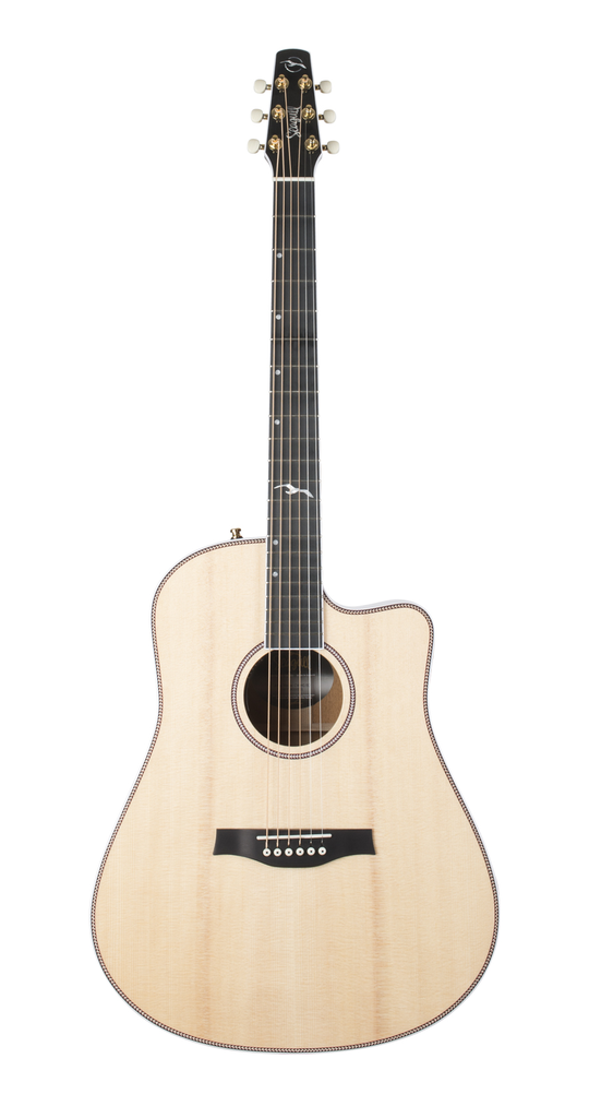 Seagull 050543 Artist Mosaïque Dreadnought Pan Coupé HG EQ Naturelle Guitare Acoustique
