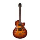 Godin 5th Avenue Cutaway Kingpin II HB Cognac Burst Electric Guitar