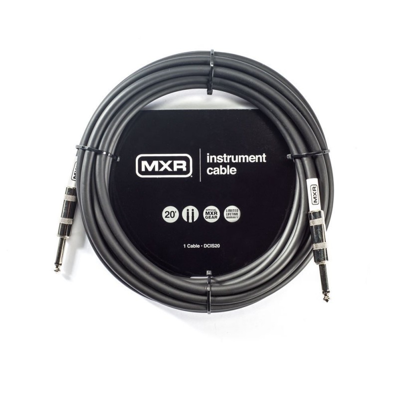 Câble Instrument MXR 20 Pieds Noir