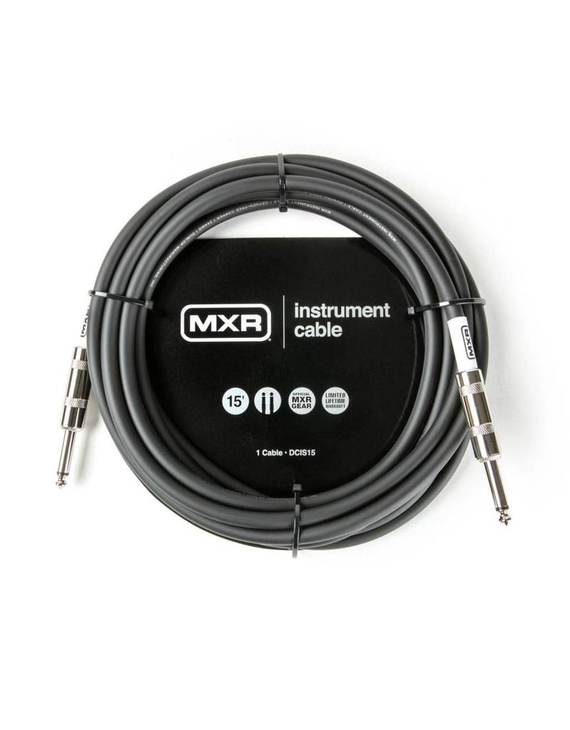 Câble Instrument MXR 15 Pieds Noir