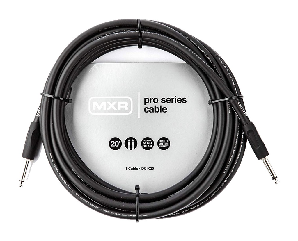 Câble Instrument MXR Pro Series 20 Pieds Noir