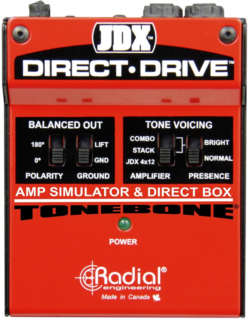 Direct Box et Simulateur d'Amplificateur Radial JDX DIRECT-DRIVE