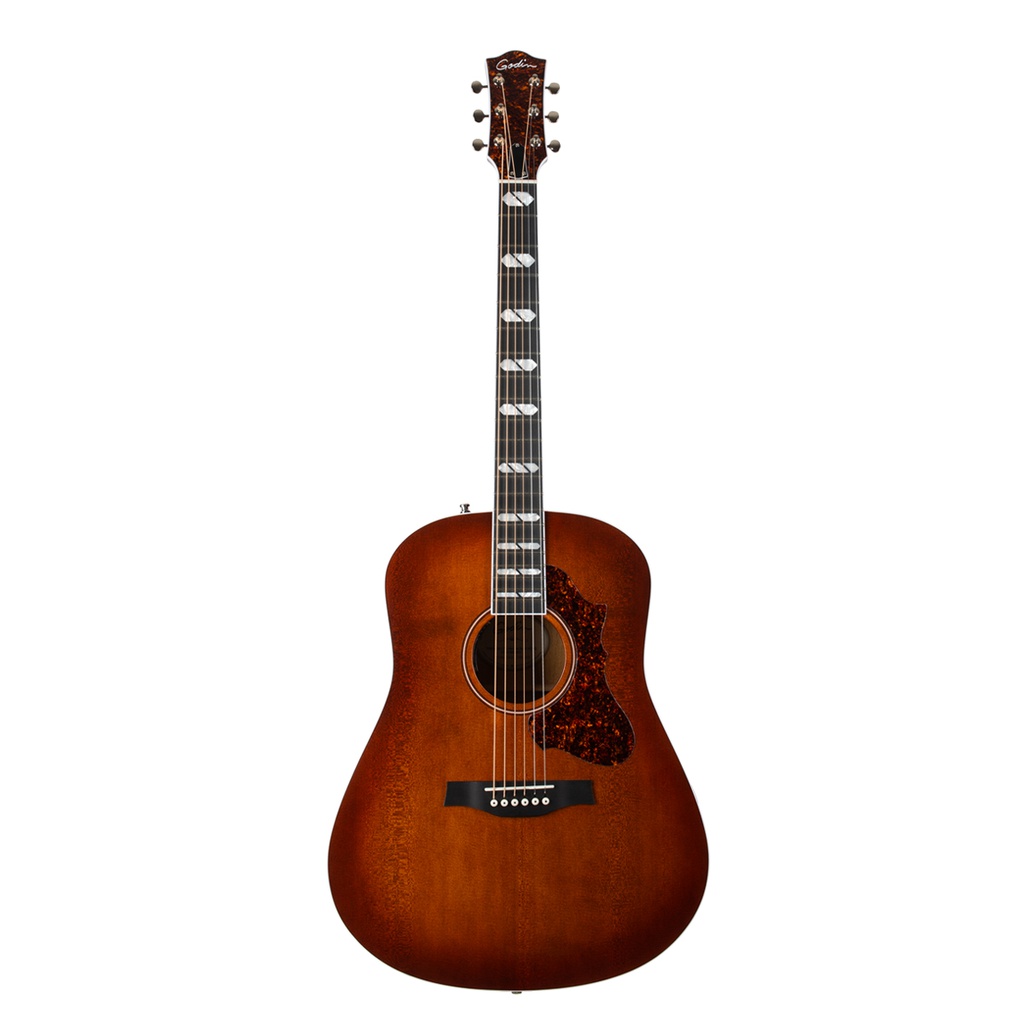 Godin 051656 Metropolis LTD Dreadnought Mahogany HG EQ Havana Burst Acoustic Guitar