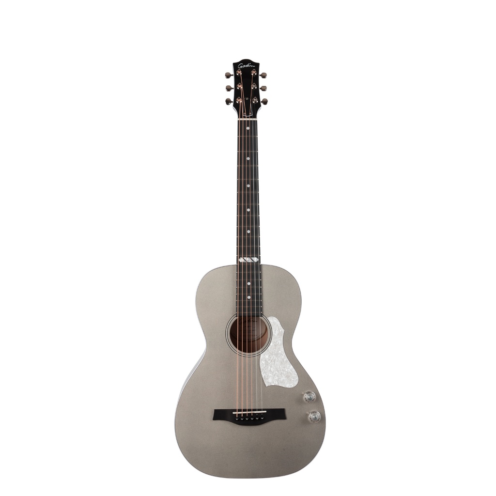 Godin 047956 Guitare Acoustique Rialto Parlor JR HG Merisier Q-Discrete Gris Satina