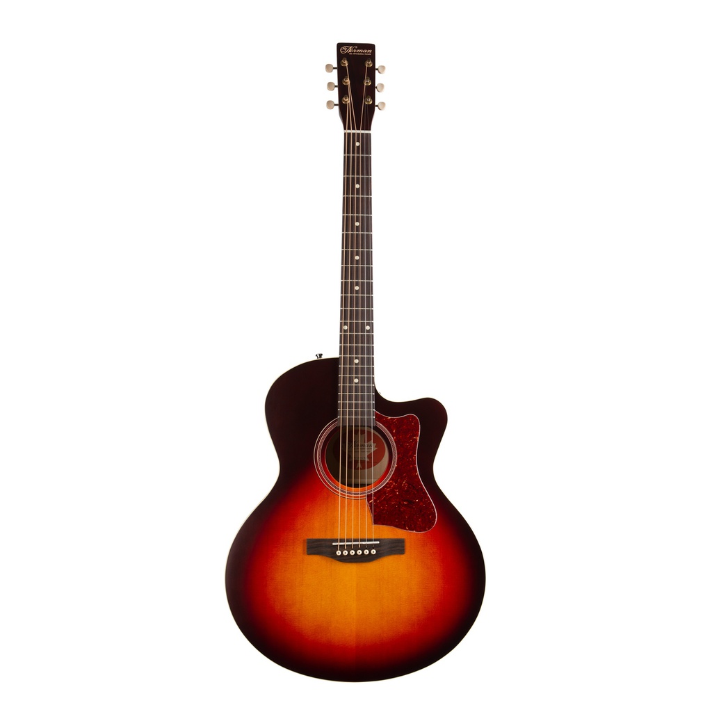 Norman B18 MJ Cutaway A/E Cherry Burst Guitare Acoustique
