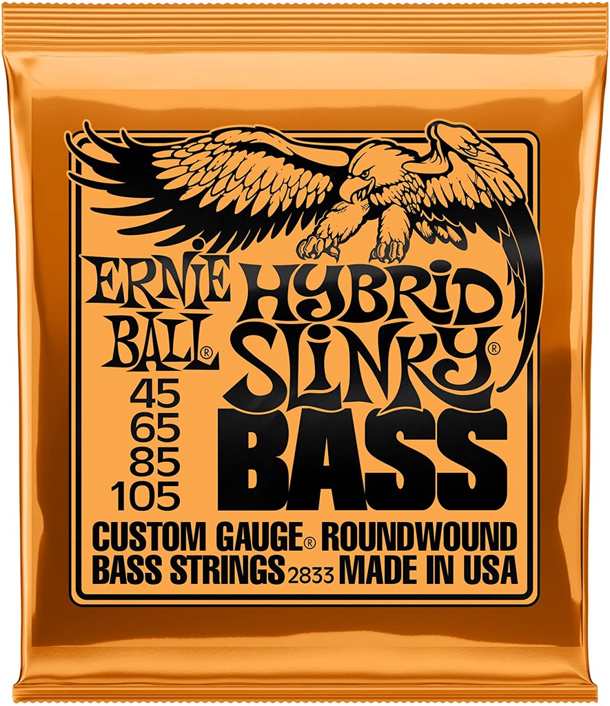Cordes Basse Électrique Ernie Ball Hybrid Slinky 45-105