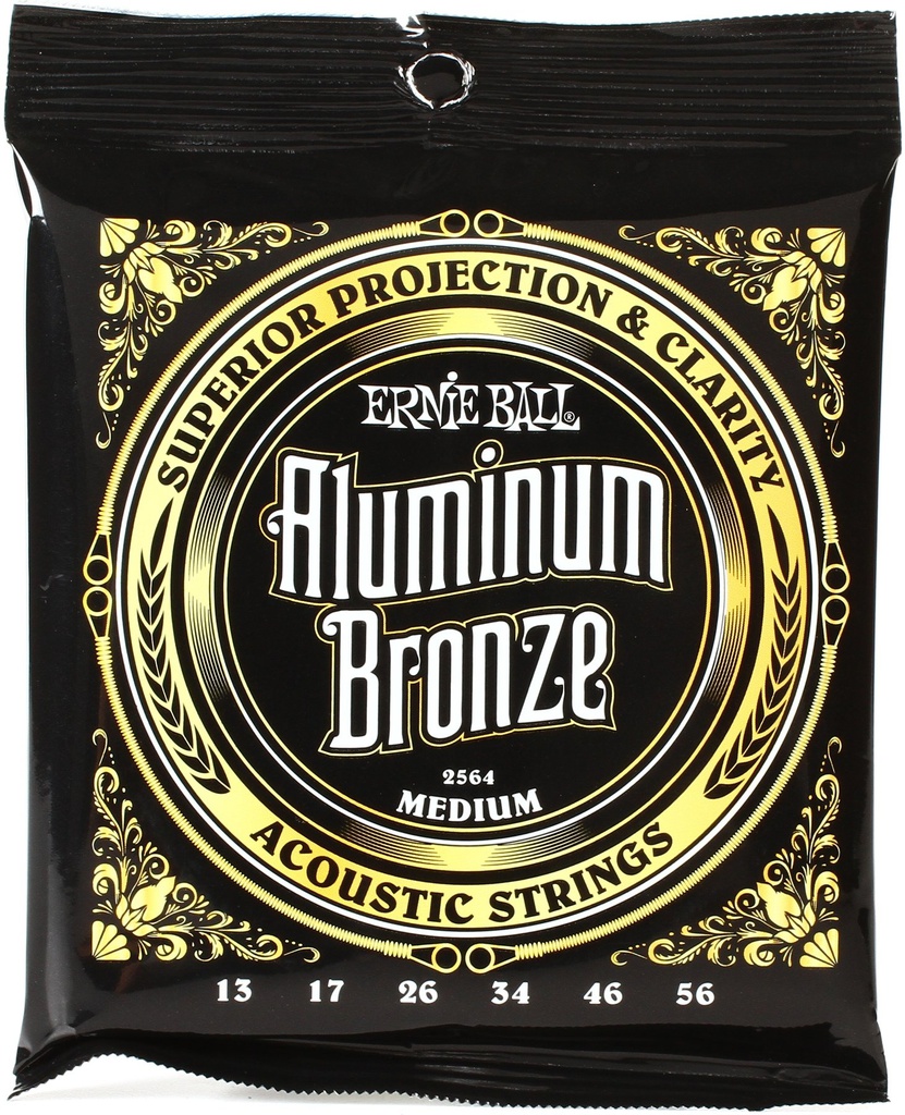 Cordes Guitare Acoustique Ernie Ball Aluminium Bronze 13-56