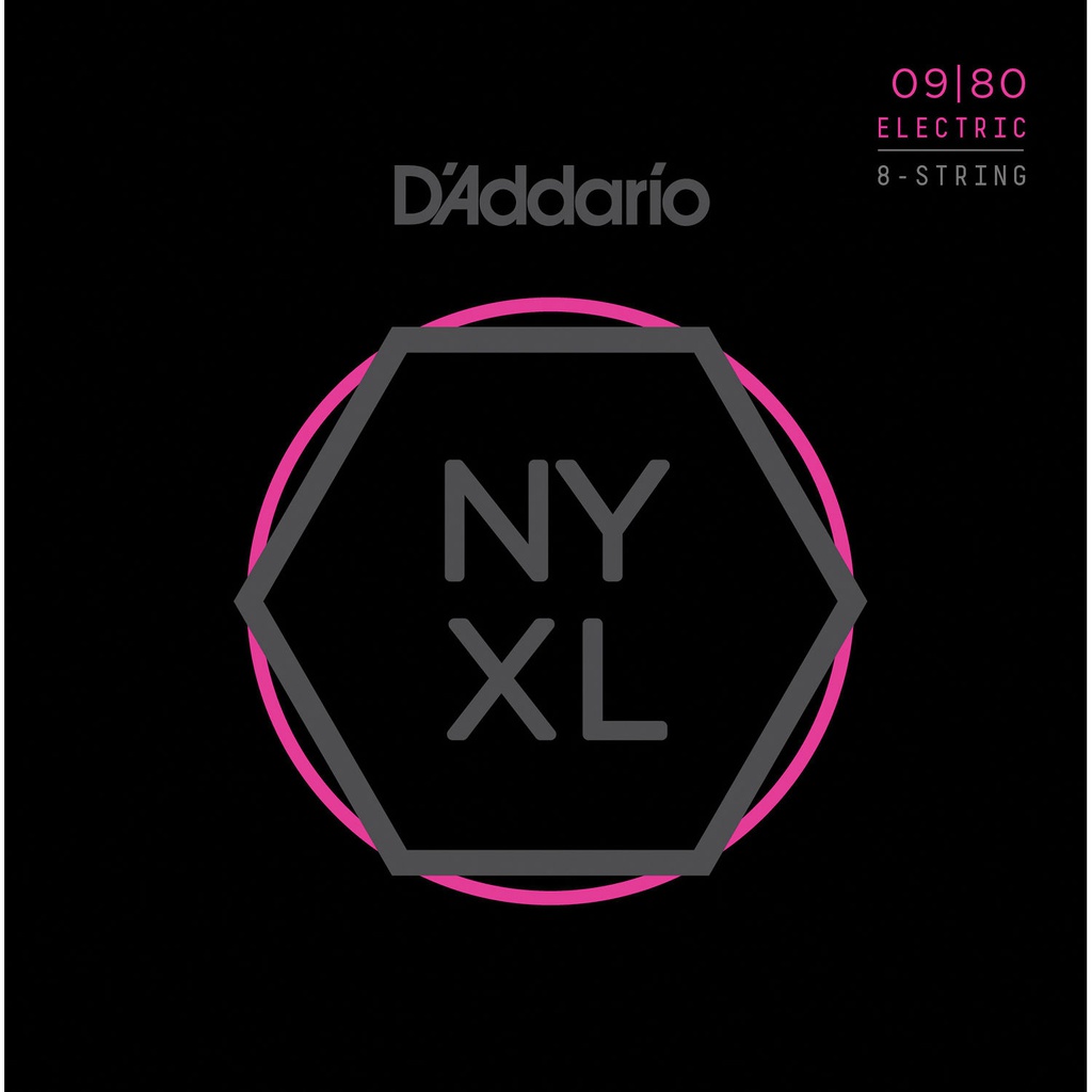 Cordes Guitare Électrique D'Addario NYXL 8 cordes 09-80