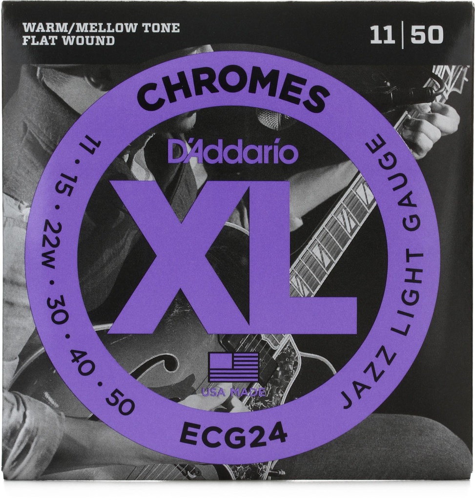Cordes Guitare Électrique D'Addario XL Chromes 11-50