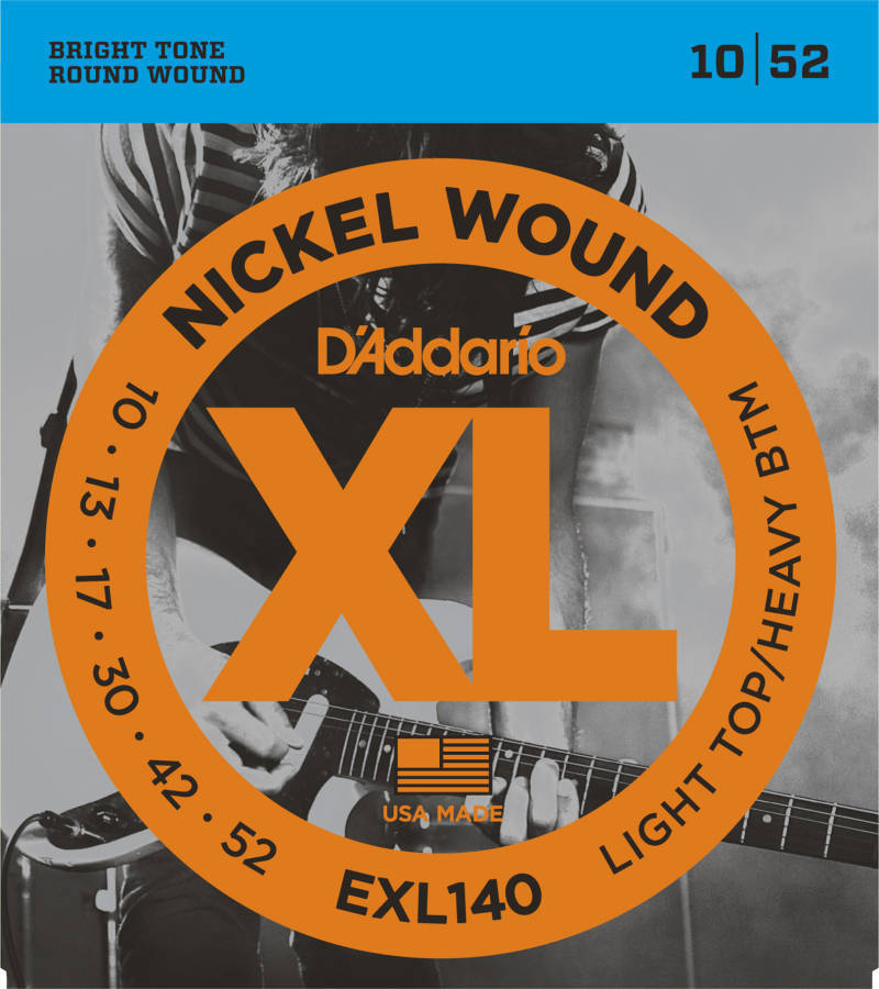 Cordes Guitare Électrique D'Addario XL Nickel Wound 10-52
