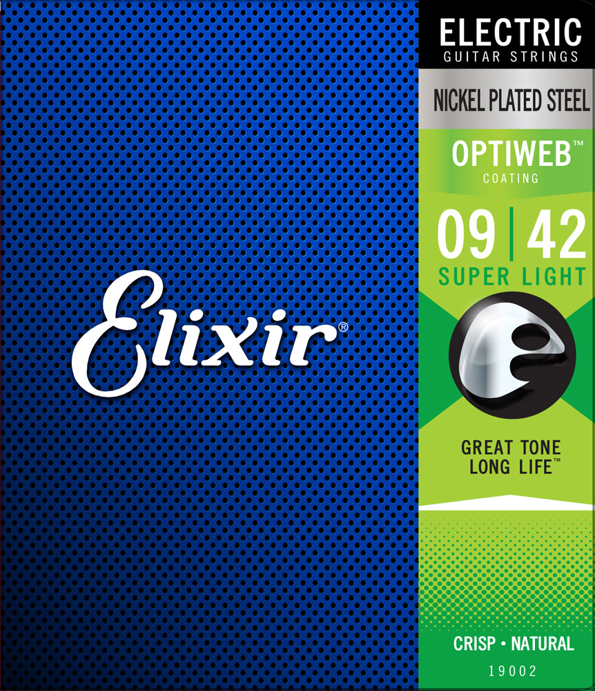 Cordes Guitare Électrique Elixir Optiweb 9-42