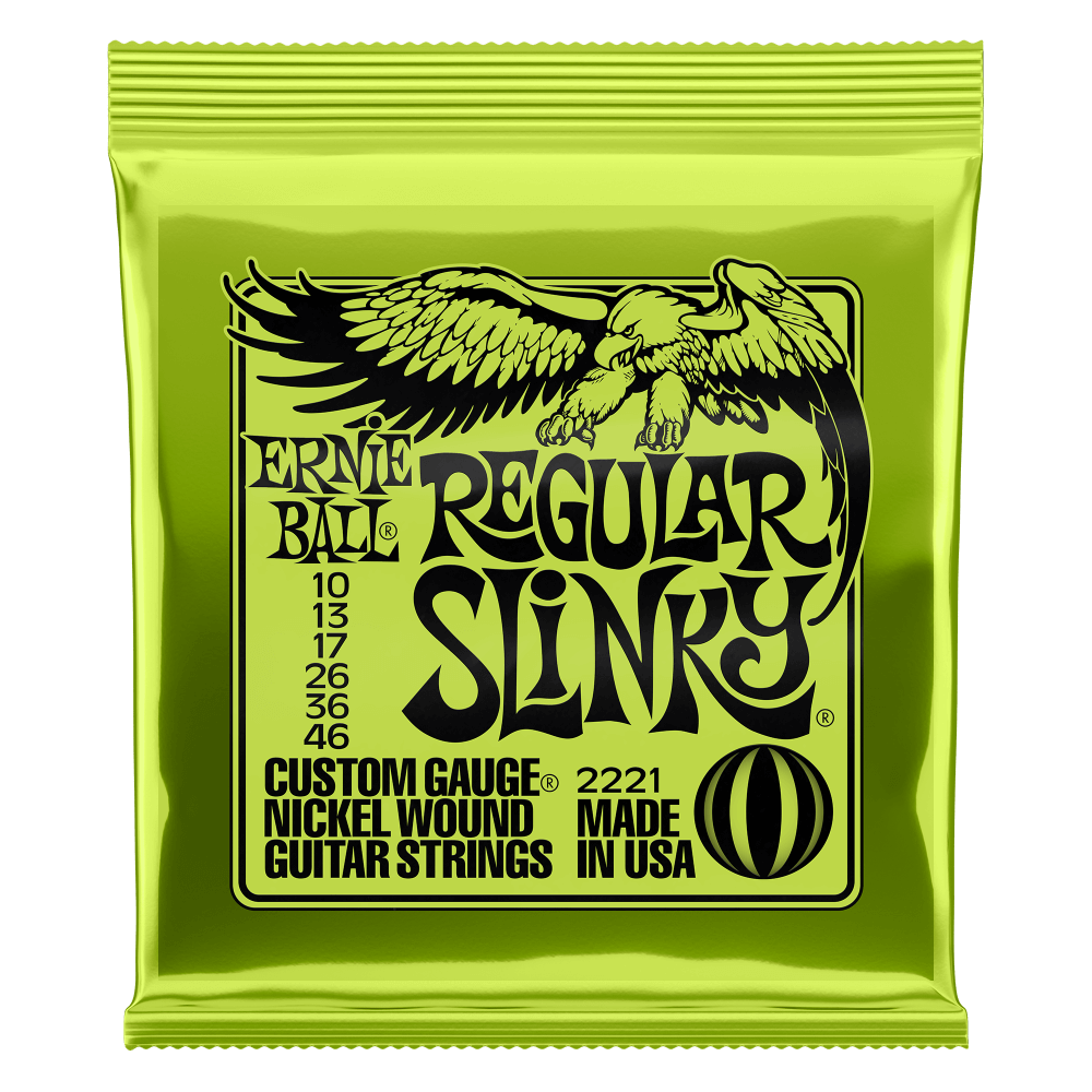 Cordes Guitare Électrique Ernie Ball Regular Slinky 10-46