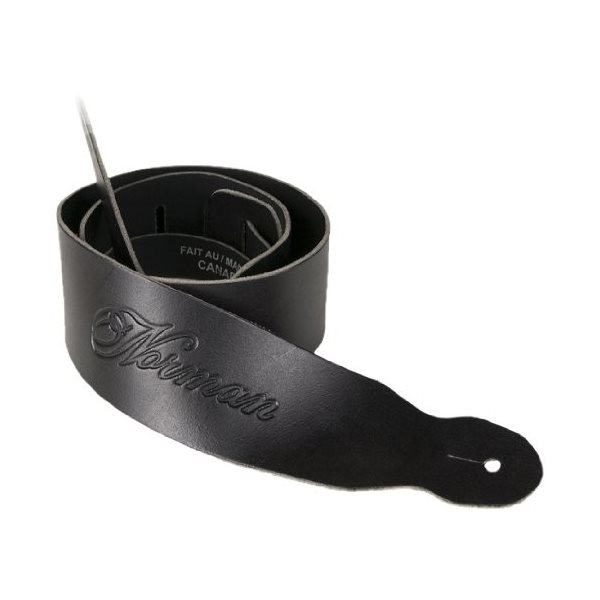 Courroie Norman Cuir avec Logo Noir