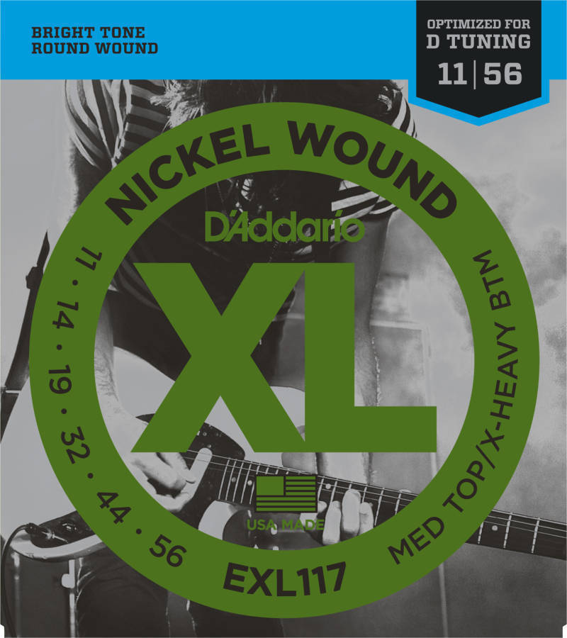Cordes Guitare Électrique D'Addario XL Nickel Wound 11-56