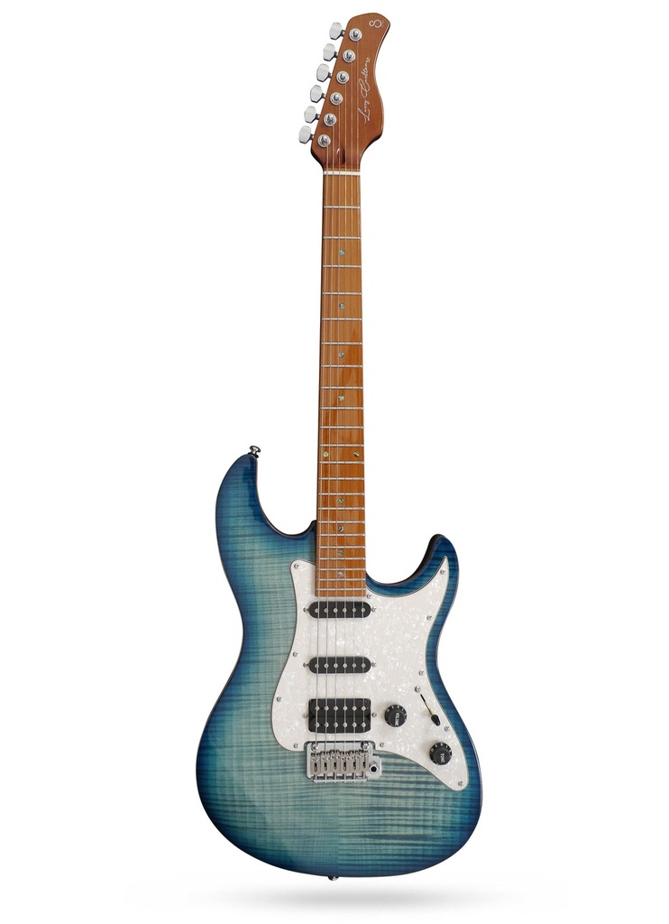 Guitare Électrique Sire Larry Carlton S7 FM Transparent Blue