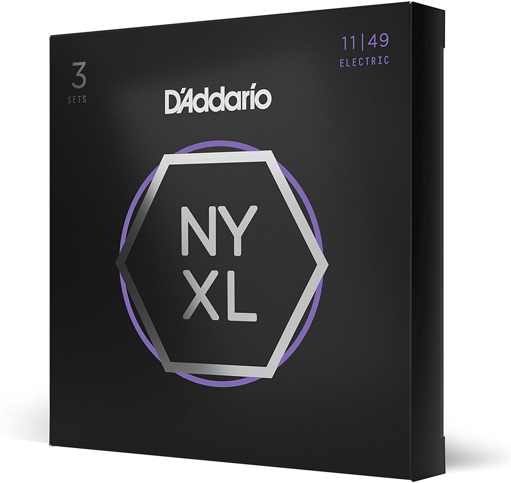 Cordes Guitare Électrique D'Addario Paquet de 3 NYXL 11-49