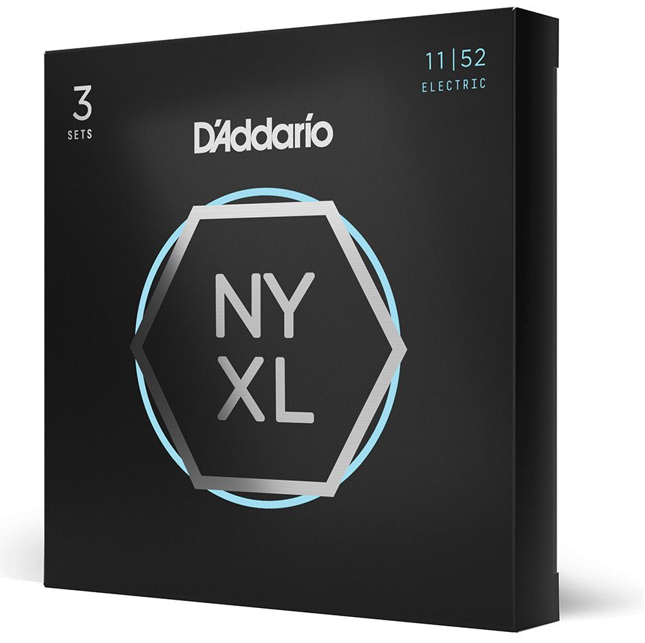 Cordes Guitare Électrique D'Addario Paquet de 3 NYXL 11-52