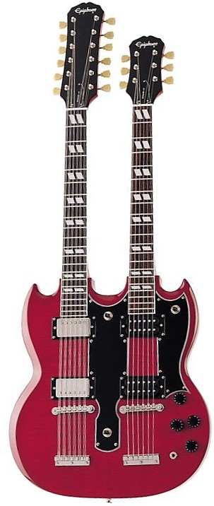 Epiphone Limited Edition G-1275 Doubleneck Cherry Guitare Électrique