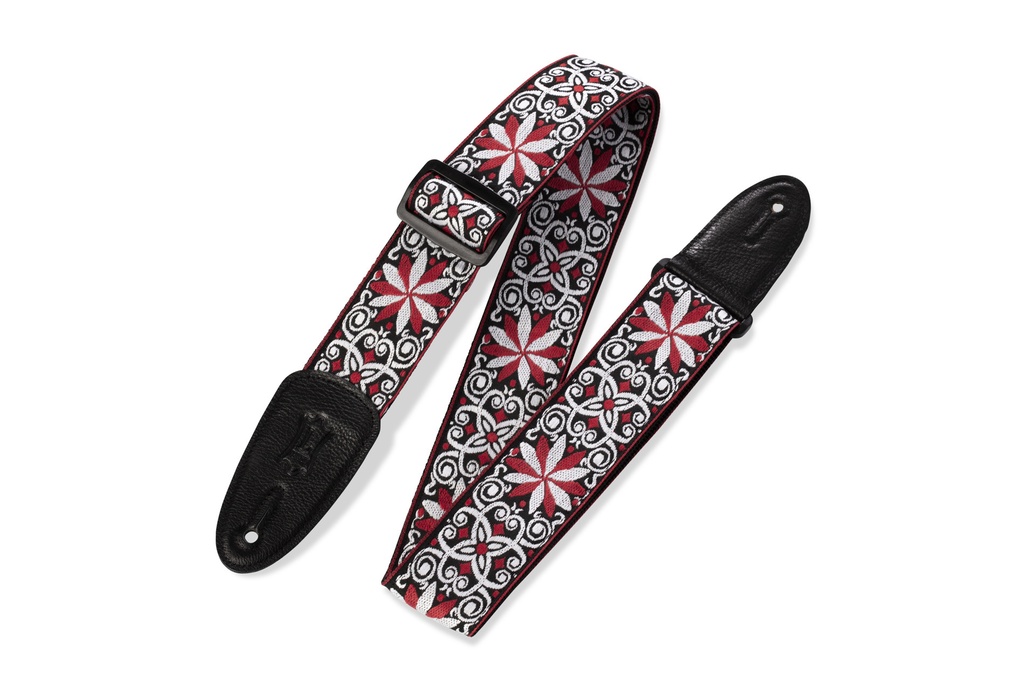 Courroie Guitare Levy's Print Series M8HT-12 Rouge