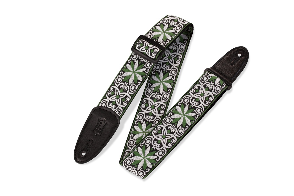 Courroie Guitare Levy's Print Series M8HT-11 Verte