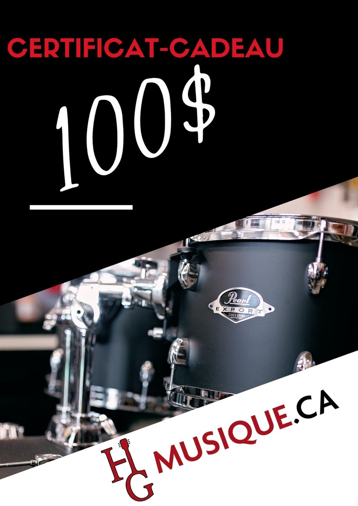 Certificat-cadeau 100$